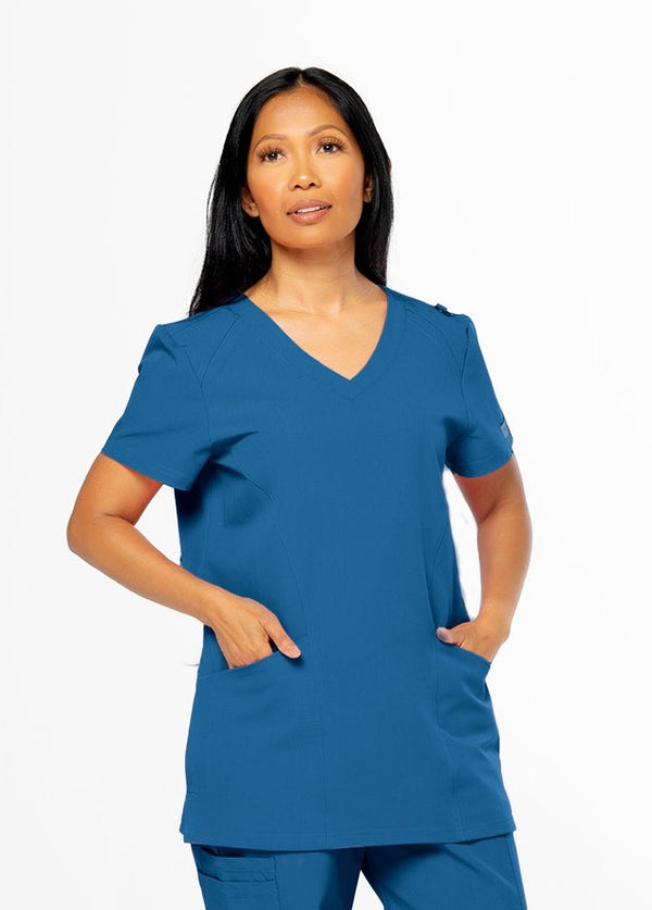 CSCRUBS CLASSIC  COLLECTION V NECK TOP B